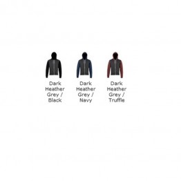 Blank Zipper Two tone flex fleece zip hoodie American Apparel 278 GSM Hoodie